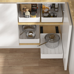 Set 3 sertare cu glisiere autoadezive soft-close, 3 dimensiuni