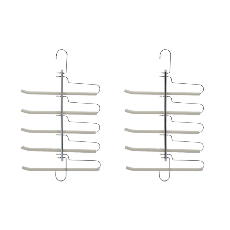 Set 2 umerase , 5 suporturi, otel inoxidabil cu spuma EVA, gri
