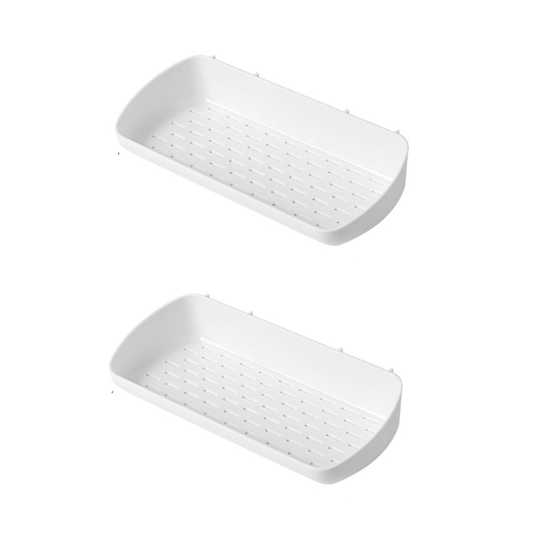 Set 2 suporturi autoadezive pentru baie
