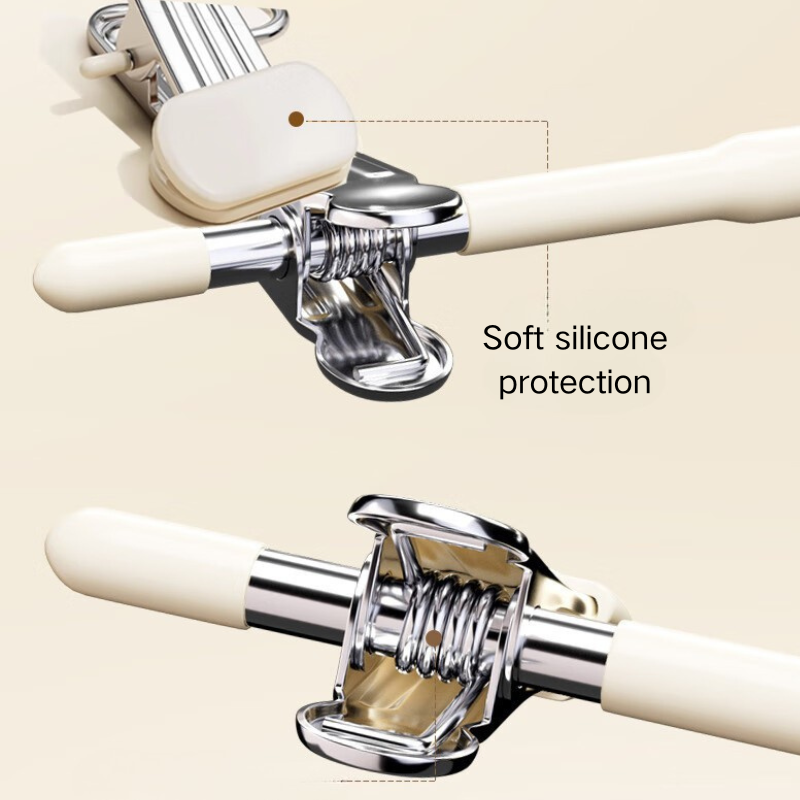 Set 10 umerase cu clips pentru pantaloni otel
