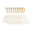 Set 10 umerase metalice cu strat antialunecare