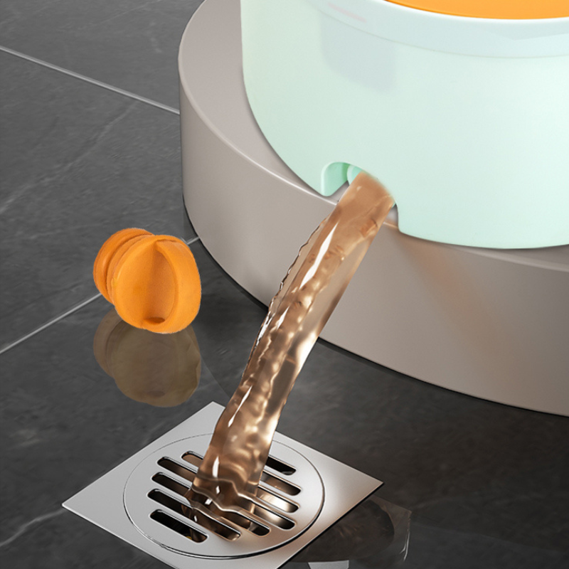 Set mop rotativ 360° cu galeata centrifuga, separare apa