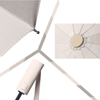 Umbrela telescopica automata, impermeabila, protective UV Bej