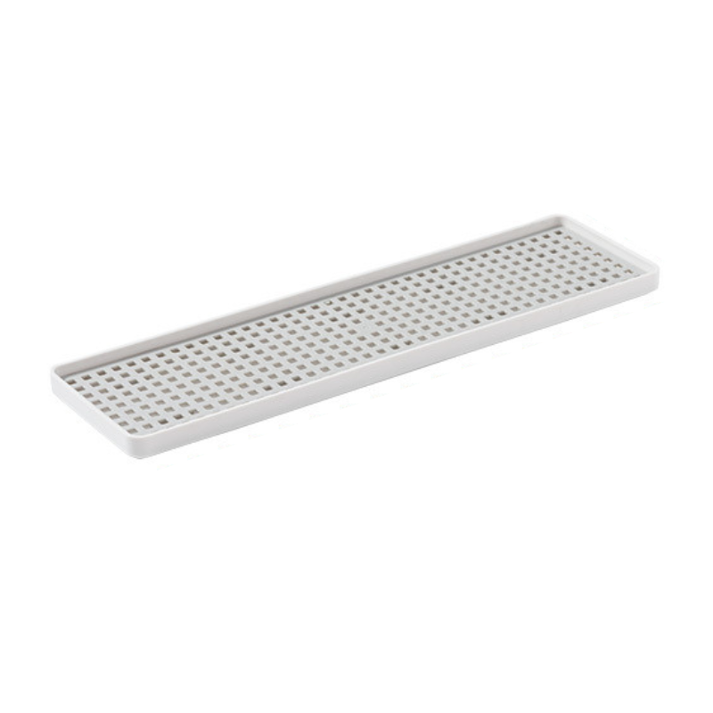 Suport pentru scurgere pahare/tacamuri, 38 x 10.5 x 1.7 cm, alb