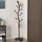 Cuier pentru haine in forma de S, 7 carlige Negru