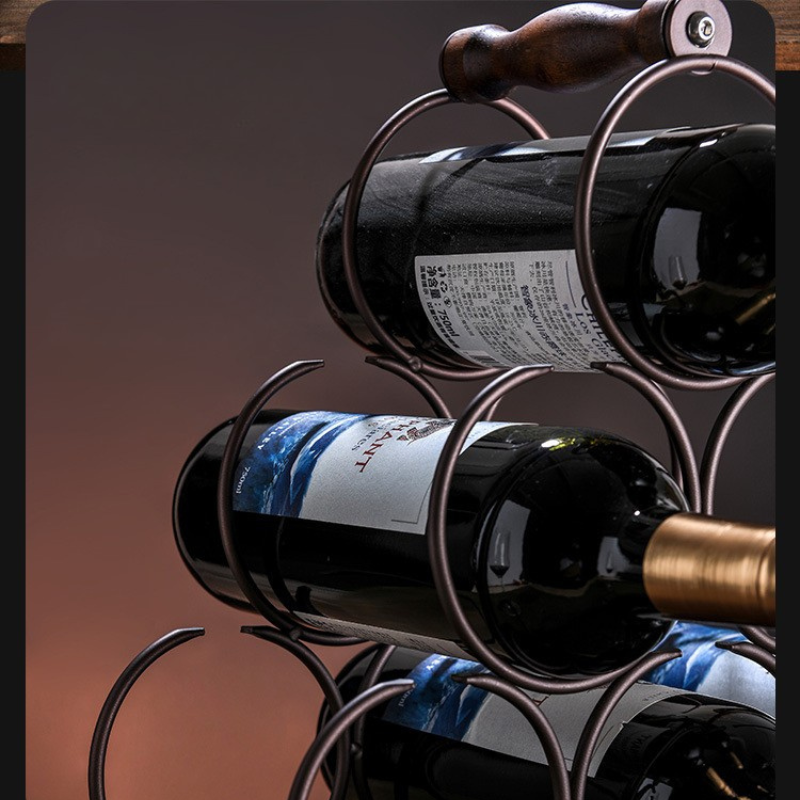 Suport pentru 6 sticle de vin , Lemn