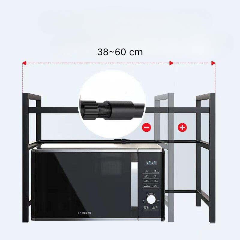 Raft extensibil pentru bucatarie negru