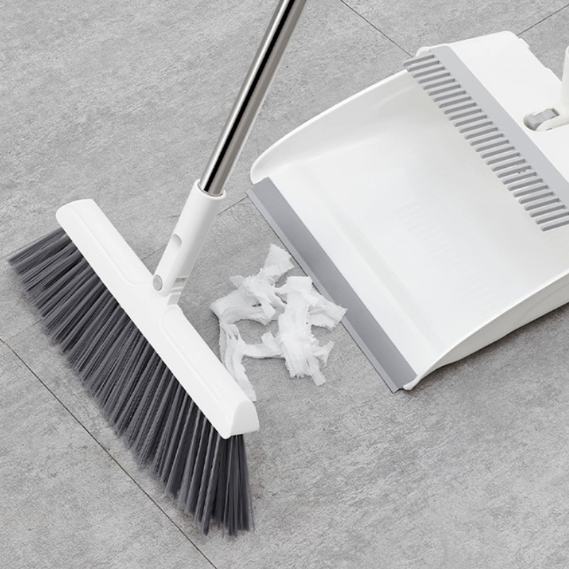 Set matura si faras pliabil, coada inox, peri moi , Alb