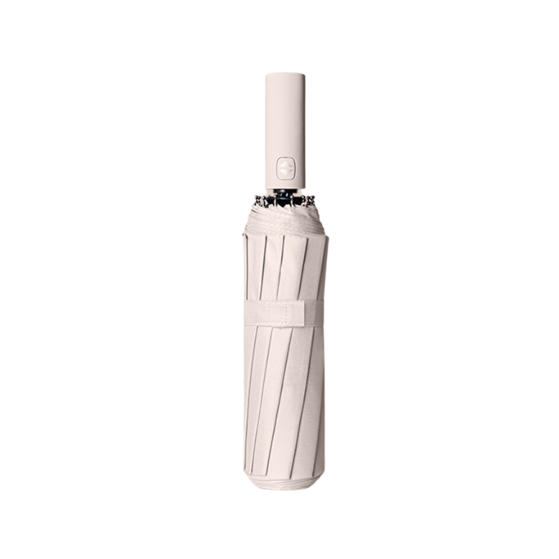 Umbrela telescopica automata, impermeabila, protective UV Bej