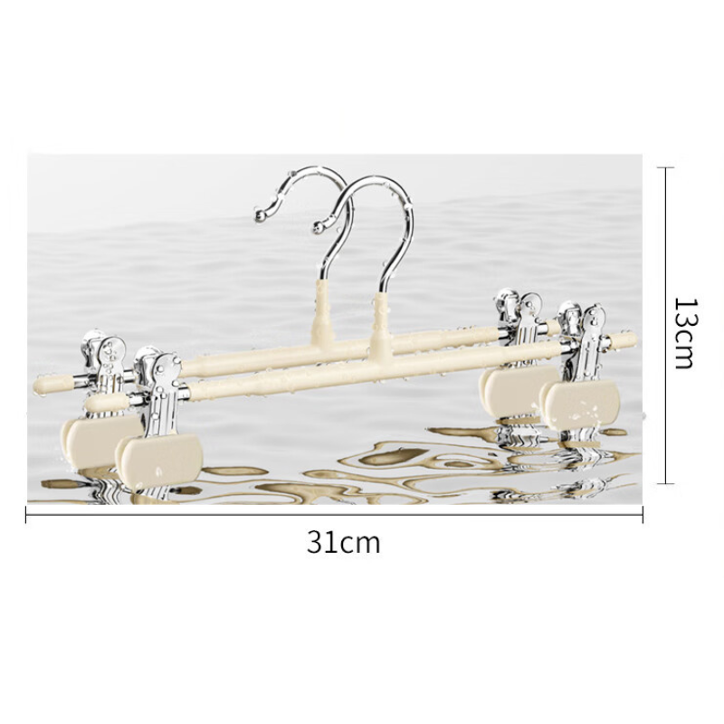 Set 10 umerase cu clips pentru pantaloni otel