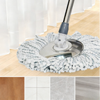 Set mop rotativ 360° cu galeata centrifuga , Albastru cu portocaliu