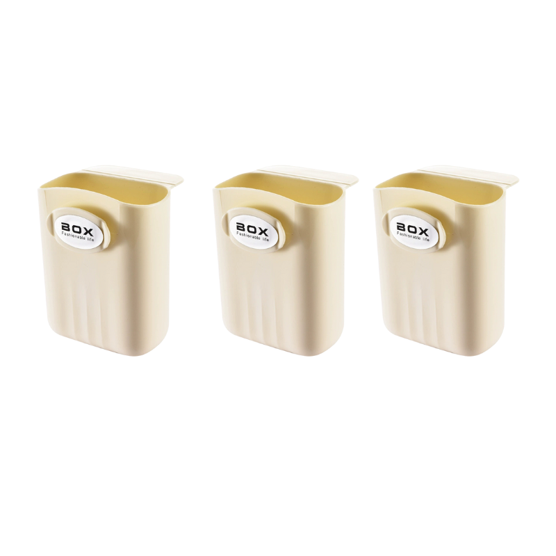 Set 3 suporturi autoadezive pentru depozitare accesorii mici