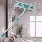 Stergator pentru geamuri cu 2 lavete microfibra