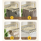Set 10 umerase cu clips pentru pantaloni otel
