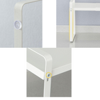 Raft extensibil pentru bucatarie, metal,17.5cm, alb