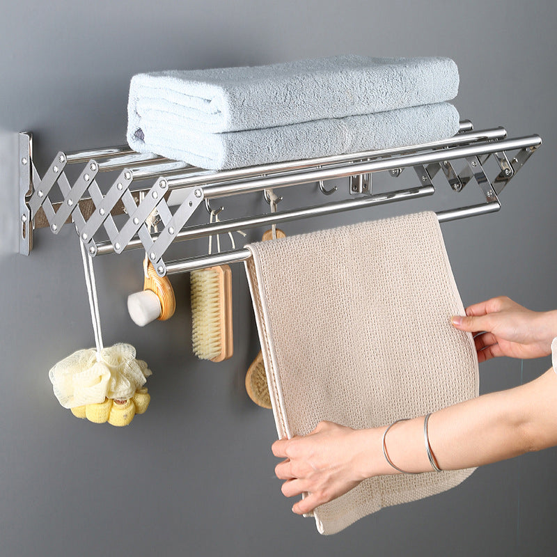 Suport pliabil pentru prosoape, inox