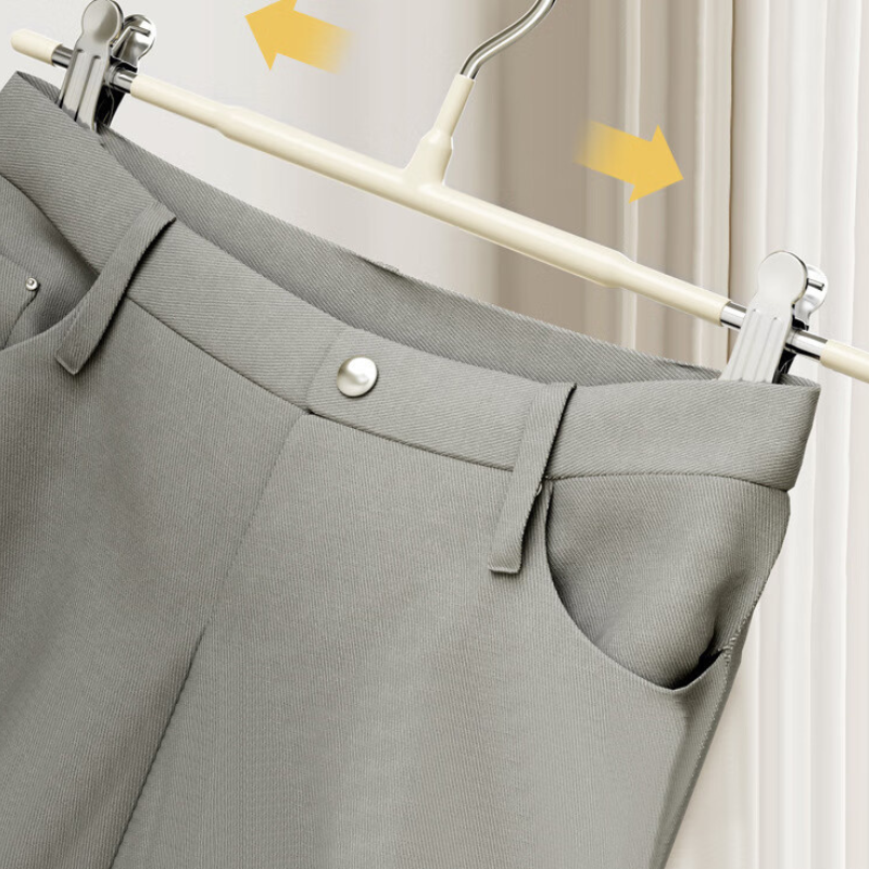 Set 10 umerase cu clips pentru pantaloni otel