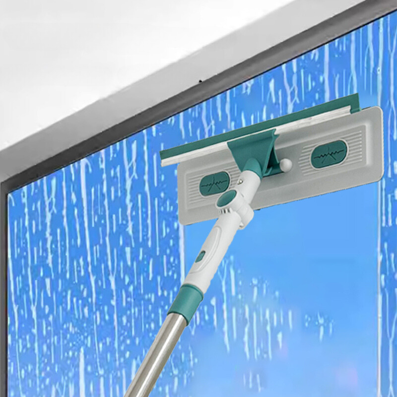 Stergator pentru geamuri cu 2 lavete microfibra