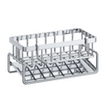 Suport din inox cu scurgere pentru burete vase