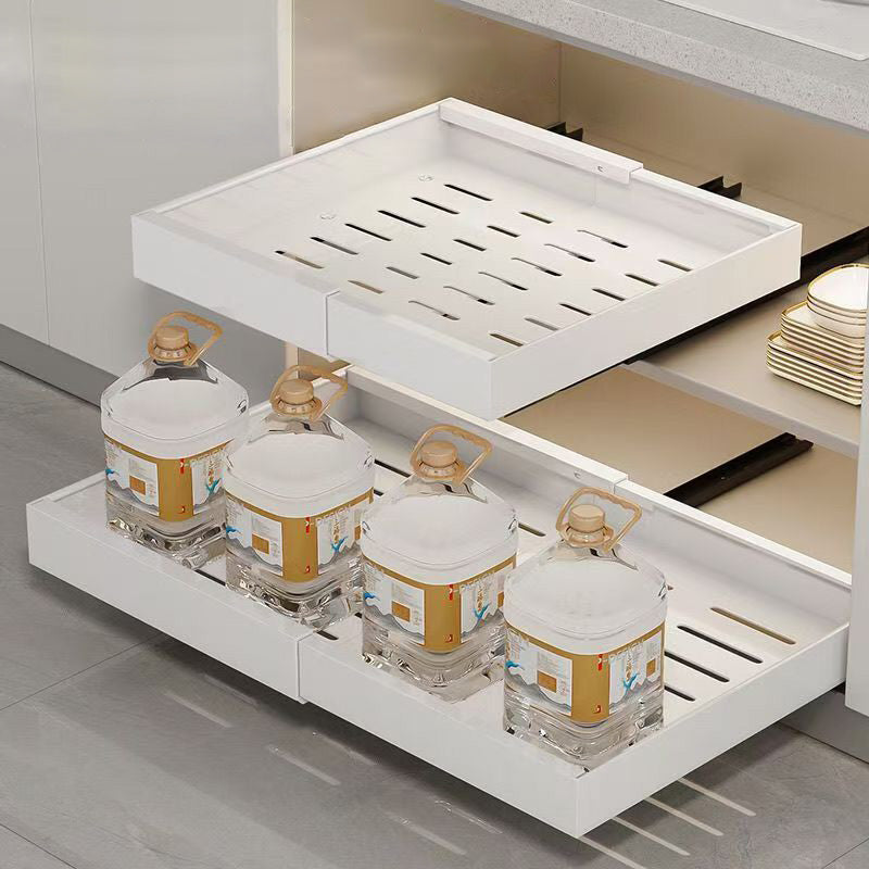 Sertar extensibil din metal cu 3 glisiere autoadezive