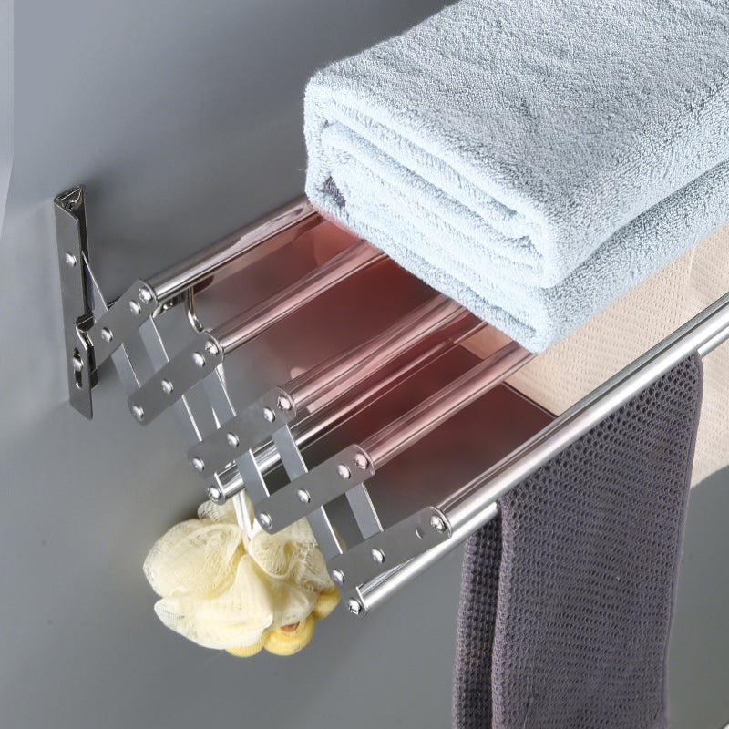 Suport pliabil pentru prosoape, inox
