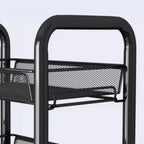 Raft portabil cu 4 polite Negru