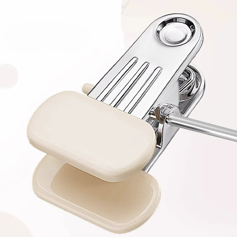 Set 10 umerase cu clips pentru pantaloni otel