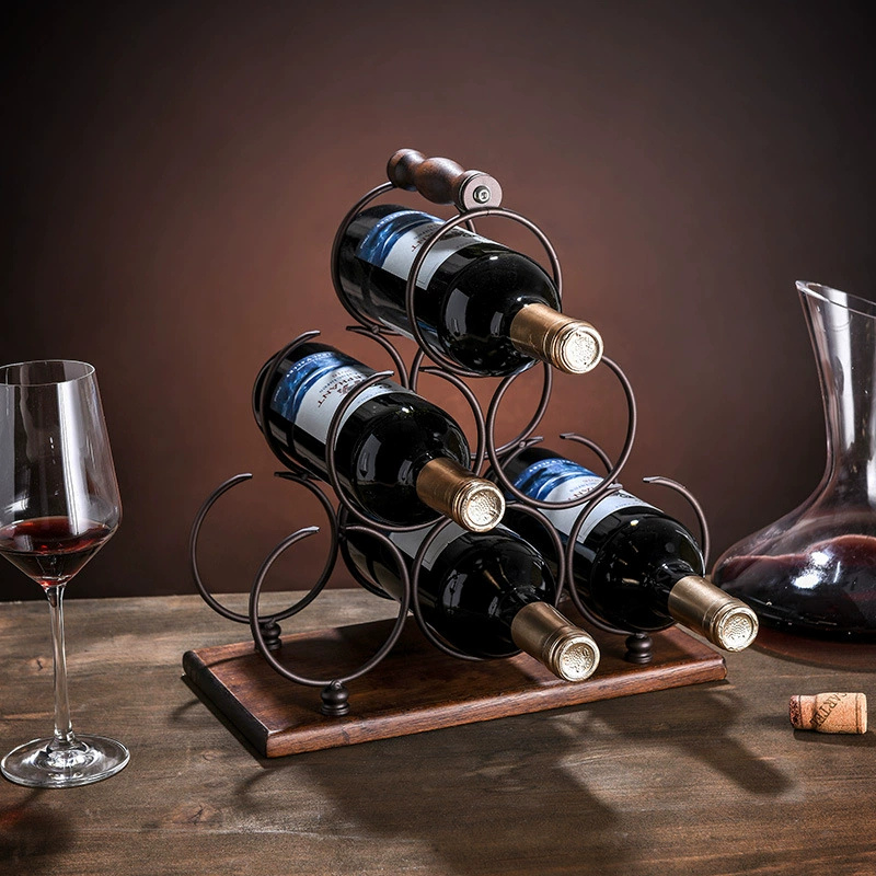 Suport pentru 6 sticle de vin , Lemn