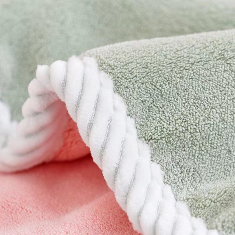 Prosop de tip turban cu nasture microfibra verde
