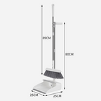Set matura si faras pliabil, coada inox, peri moi , Alb