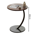 Masuta rotunda pentru cafea, MDF cu metal