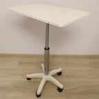 Masuta portabila cu inaltime ajustabila 60 x 80 cm, piston pneumatic, alb