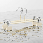 Set 10 umerase cu clips pentru pantaloni otel