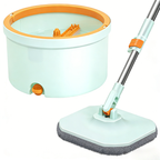 Set mop rotativ 360° cu galeata centrifuga, separare apa