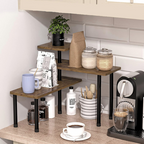 Etajera cu 3 polite din MDF, 5 picioare din metal