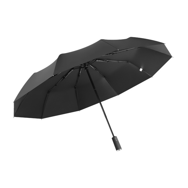Umbrela telescopica automata, impermeabila, protective UV, Negru