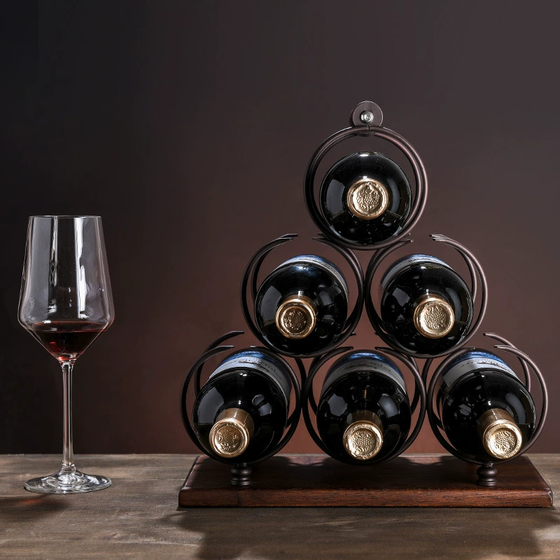 Suport pentru 6 sticle de vin , Lemn