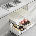 Set 3 sertare cu glisiere autoadezive soft-close, 3 dimensiuni