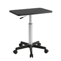 Masuta portabila cu inaltime ajustabila 60 x 80 cm, piston pneumatic, negru