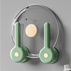 Set 2 suporturi autoadezive pentru agatat accesorii , Verde