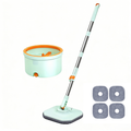 Set mop rotativ 360° cu galeata centrifuga, separare apa