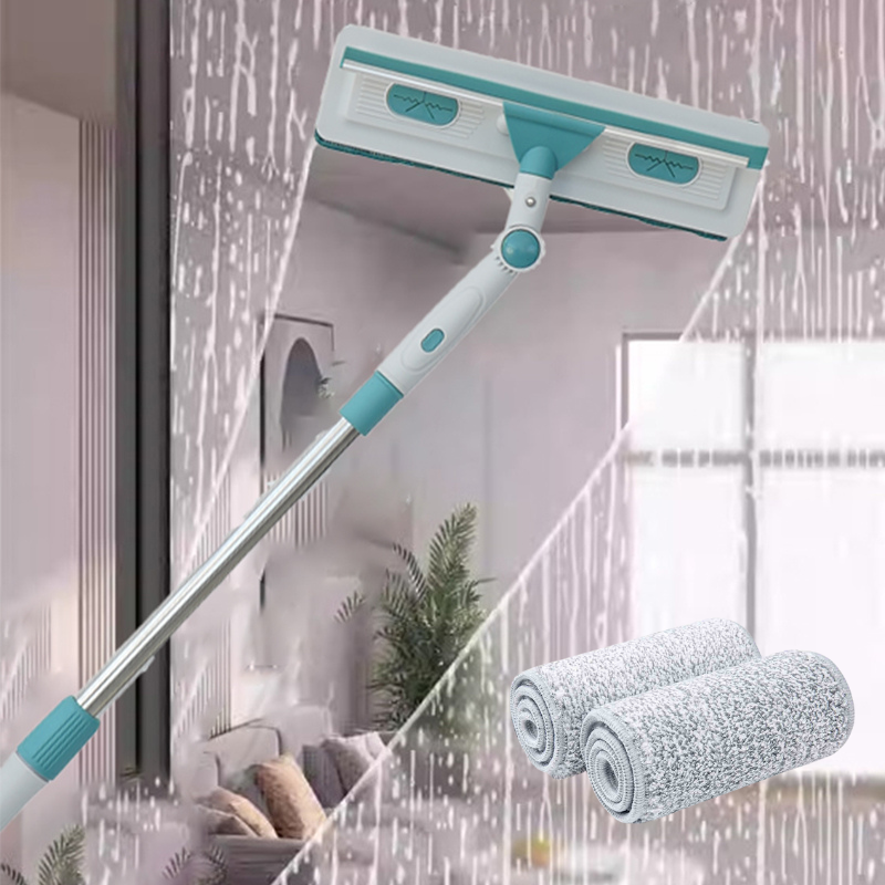 Stergator pentru geamuri cu 2 lavete microfibra
